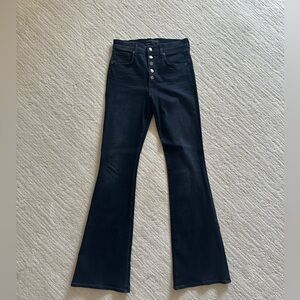 Veronica Beard “Beverly Skinny Flare” high rise jeans - black - size 29